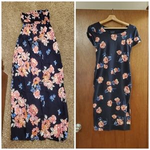 Maternity Dresses - Navy Floral XS/S